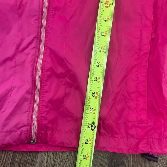 Columbia Windbreaker Jacket Womens XL Pink Full Zip Hooded Lightweight Gorpcore - Picture 5 of 9